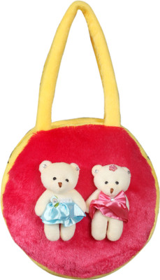 

Tickles Baby Teddy Hand Bag Soft Stuffed For Kids - 25 cm(Multicolor)