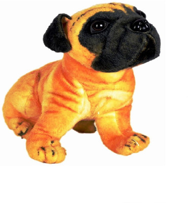 

7heart Stuffed Pug Sitting Dog - 30 cm(Multicolor)