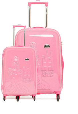 Gamme Disney Pink Princess Emboss Hard-Sided Kids, Suitcases, Trolley Bag, 20 &  Inch Set Check-in Luggage -  inch(Pink
