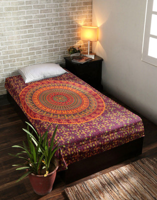 

Rajrang Living Room Cotton Mandala Tapestry(Red)