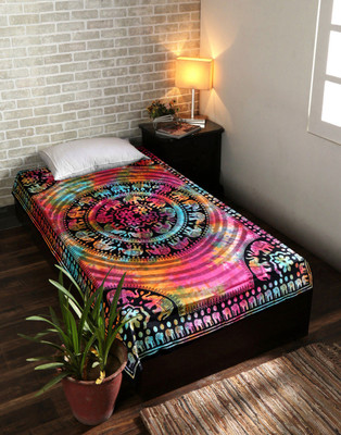 

Rajrang Living Room Cotton Mandala Tapestry(Multicolor)