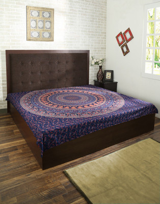

Rajrang Mandala Print Living Room Cotton Mandala Tapestry(Blue)