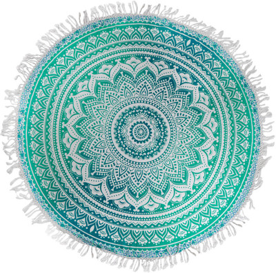 

Rajrang Living Room Cotton Mandala Tapestry(Green)