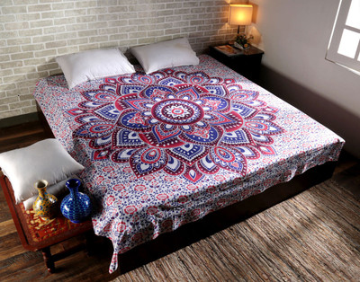 

Rajrang Living Room Cotton Mandala Tapestry(Pink)