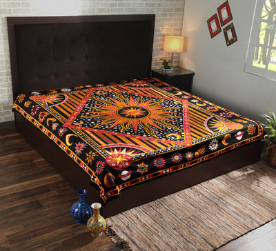 

Rajrang Living Room Cotton Mandala Tapestry(Red)