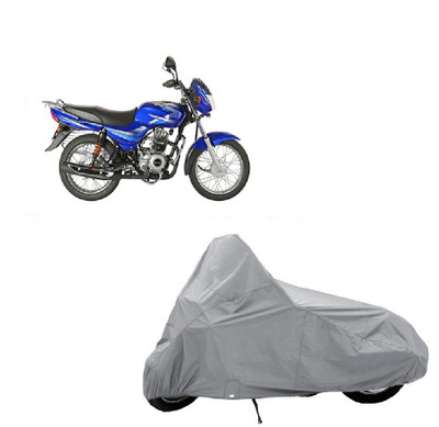 

Kaaz Two Wheeler Cover for Bajaj(CT 100, Silver)