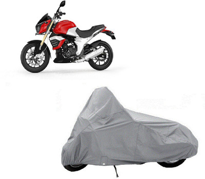 

Kaaz Two Wheeler Cover for Mahindra(Mojo, Silver)