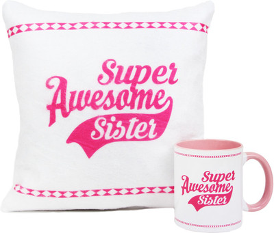 

Floweraura Cushion, Mug Gift Set