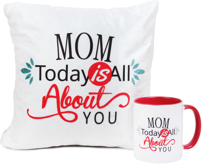 

Floweraura Cushion, Mug Gift Set