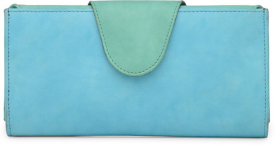 

Butterflies Women Blue Artificial Leather Wallet(5 Card Slots), Sky blue