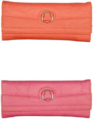 

Cuddle Women Multicolor Fabric Wallet(4 Card Slots)