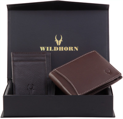 

WildHorn Men Brown Genuine Leather Wallet(5 Card Slots)