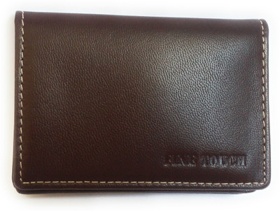 

Finetouch Men Maroon Genuine Leather Card Holder(4 Card Slots), Burgandy