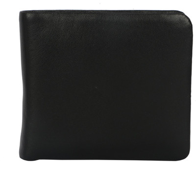 

ADAMIS Men Black Genuine Leather Wallet(9 Card Slots)