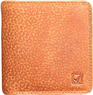 Style 98 Men Tan Genuine Leather Wallet(6 Card Slots)