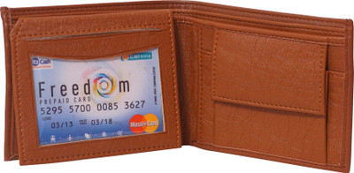 

samtroh Men Casual, Formal Tan Artificial Leather Money Clip(5 Card Slots)