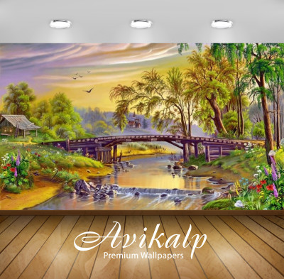 Avikalp Nature Wallpaper(60.96 cm X 91.44 cm)