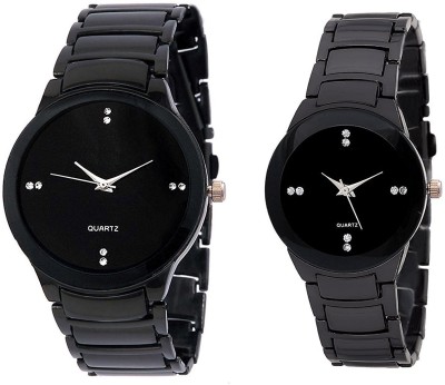 blutech BLACK COMBO WATCHES FOR COUPLES GOOD GIFT FOR COUPLES Watch  - For Men & Women   Watches  (blutech)