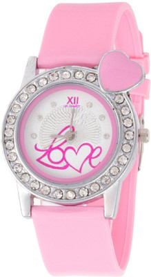 

s v trader love Soft Strap White Dial Watch for Women, Girls - svLove1 Watch - For Girls