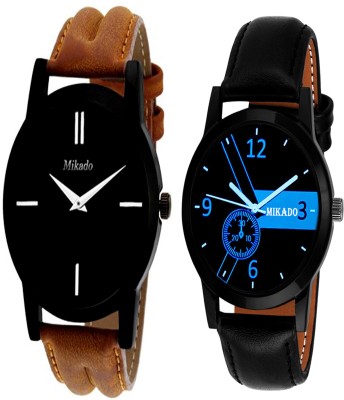 Mikado Fashion club master analog watches combo set for men and boy's(party wedding,casual and formal analog watches) Watch  - For Boys   Watches  (Mikado)