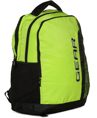 

Gear COMPACK 3 LAPTOP BACKPACK 33 L Laptop Backpack(Black, Green), Grey;lime green