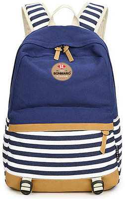 

Bonmaro Stripes Navy Blue 25 L Backpack(Blue), #3949ab