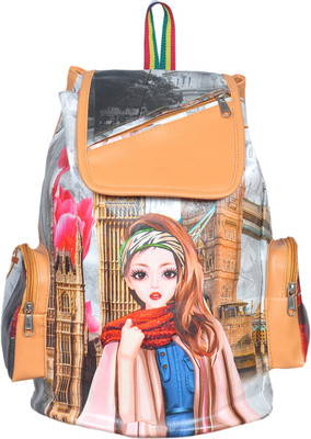 

FighterBulls Girls's College / Casual 10 L Backpack(Tan)