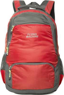 

Flying Machine FMLO8063 Backpack(Red, Grey, 24 L)