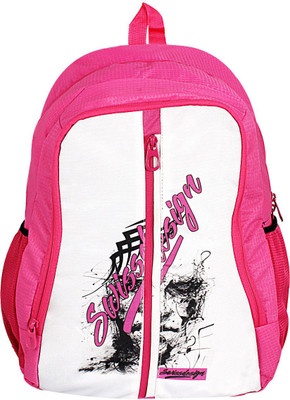

Swiss Design Pink Backpack With Rain cover 25 L Backpack(Pink)