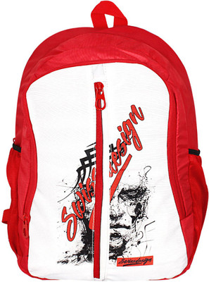 

Swiss Design Red Bag With Rain cover 25 L Backpack(Red)