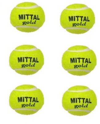 

MSC Mittal Gold pack of 6 Tennis Ball(Pack of 6, Yellow)