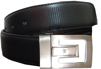 

ELGATOR Men Black, Brown Genuine Leather Belt