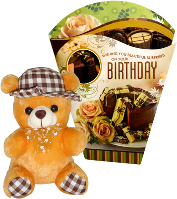 

Siddhi Gifts Unique birthday gifts for him -Birthday Greeting Card With Cute Soft Teddy