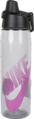 

Nike Clr Core Hydro Flow Graphic Swoosh Water Bottle 24Oz 709 ml Sipper(Pack of 1, White, Pink), Grey