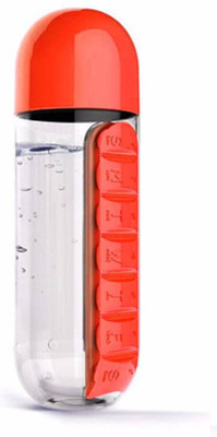 

Bentag 7 Days Pill box with water bottle Pill Box(Blue)