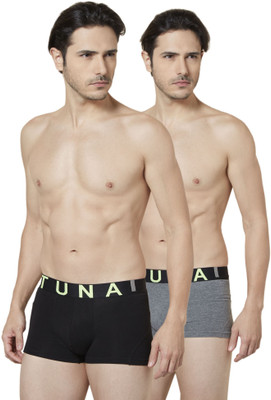 Tuna London Men' Trunks, Grey:black