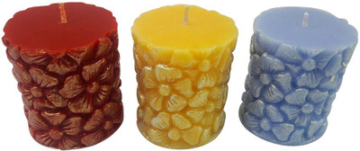 

ecocart sd-22 Candle(Red, Yellow, Blue, Pack of 3), Blue;red;yellow