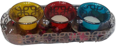 

ecocart sd-25 Candle(Multicolor, Pack of 3)