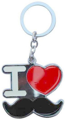 Madhuraj I LOVE MY MUSTACHE BAJIRAO STYLE METAL Key Chain(Multicolor)