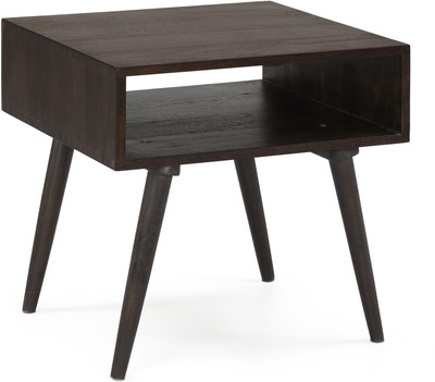 CORAZZIN Brenna End Table Solid Wood Coffee Table(Finish Color - Dark walnut finish, Pre-assembled)