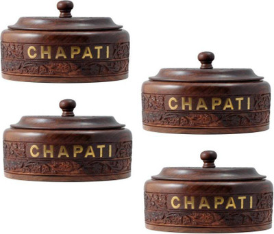 

MartCrown 4 Piece Condiment Set(Wood)