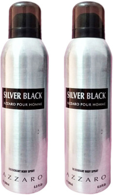 Silver Blak Pack of 2 combo set Deodorant Spray - For Men(200 ml, Pack of 2)