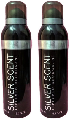 

Silver Scent Pack of 2 combo set Deodorant Spray - For Men(200 ml, Pack of 2)