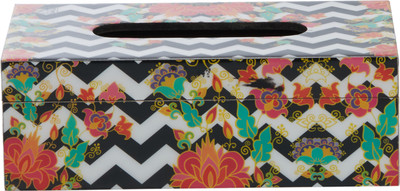 

EZ Life 1 Compartments Resin & Wood Tissue Holder(Multicolor)