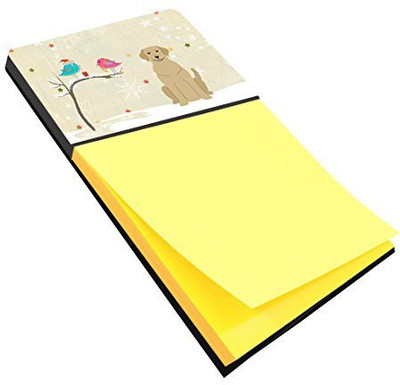 

Caroline's Treasures Pocket-size Note Pad(Christmas Presents between Friends Yellow Labrador, Yellow)
