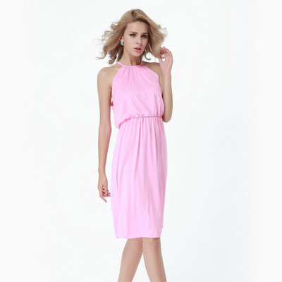 Kaamastra Women Fit and Flare Pink Dress