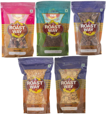

Roast Way Choco Flakes & Corn Flakes & Disco Papad & Dry Fruit Trail Mix & Flax Seed Roasted Namkeen Combo(5)