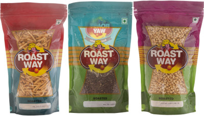 

Roast Way Aloo Laccha & Flax Seed & Jwar Masala Roasted Namkeen Combo(3)