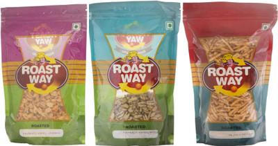 

Roast Way Aloo Laccha & Peanut Nimbu Podina & Pumpkin Seed Roasted Namkeen Combo(3)