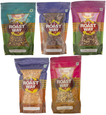 

Roast Way Beej Masoor & Chana Hing Jeera & Chana Jor Garam & Chana Nimbu Podina & Choco Flakes Roasted Namkeen Combo(5)